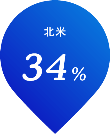 北米 32%